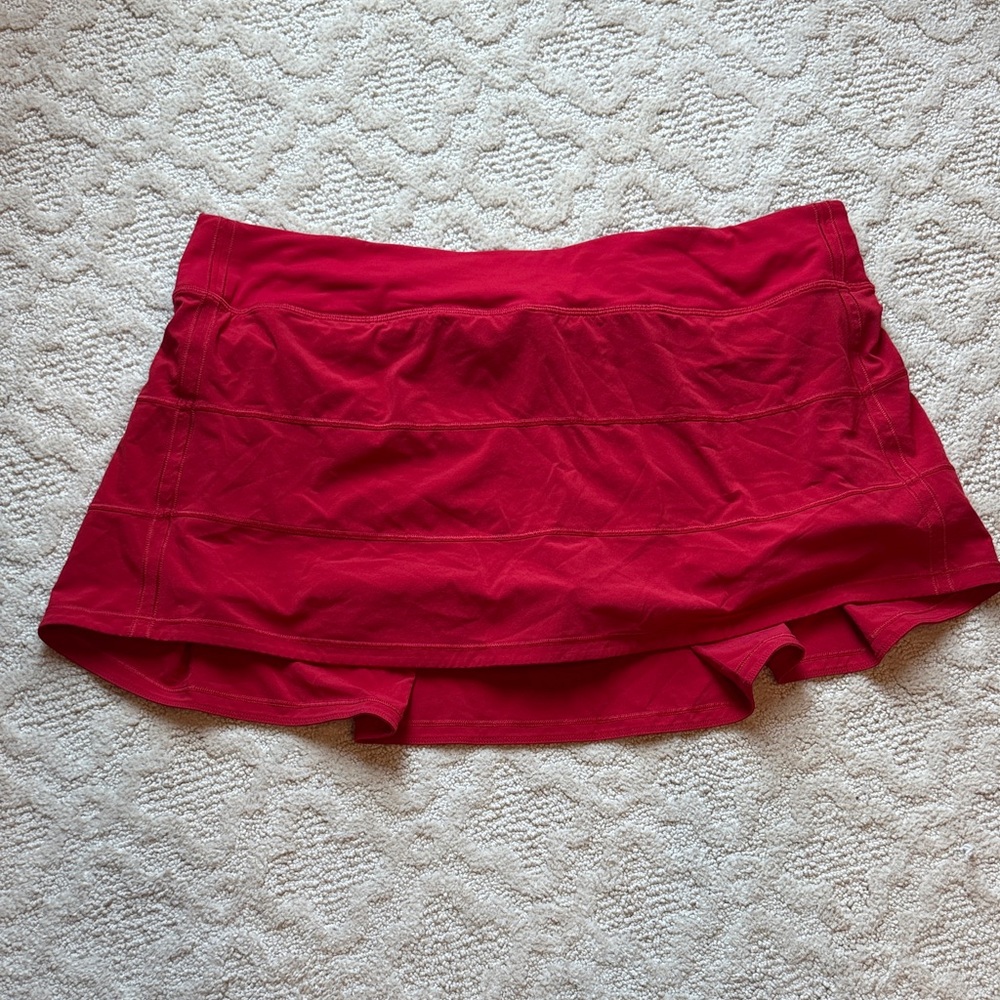 Lululemon Pace Rival Red Athletic Skort
